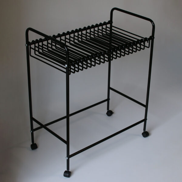 G＆Q スラックスハンガー ラック U型 ブラック 20本掛け キャスター付き 省スペース 隙間収納 パンツハンガー