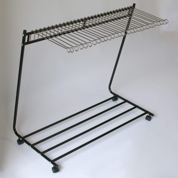 G＆Q スラックスハンガー ラック L型 ブラック 大容量 30本掛け キャスター付き 隙間収納 パンツハンガー